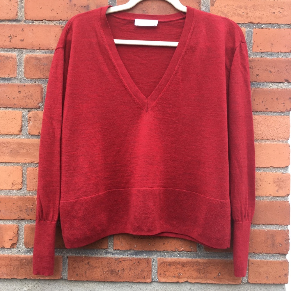 Everlane luxe wool square v neck